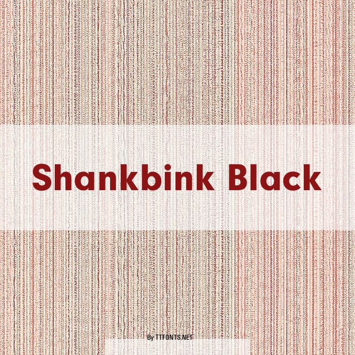 Shankbink Black example